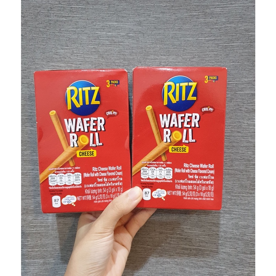 พร้อมส่ง !! Ritz Chese ริทช์ ชีส เวเฟอร์โรล ขนาด 54 กรัม | Shopee Thailand