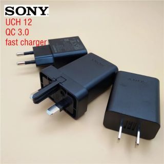 หัวชาร์จเร็ว Sony Original For SONY UCH12ขากลม USB Fast Charger Adapter QC 3.0 For XPERIA X XA XA1 Ultra XZ XZS Compact