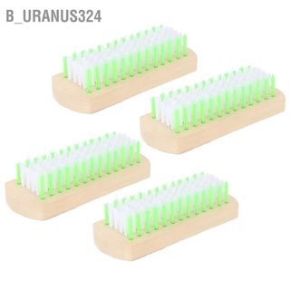 B_uranus324 16pcs Scrub Brush Wooden Laundry Clothing Washing Tool for Kitchen Shoe Cleaning