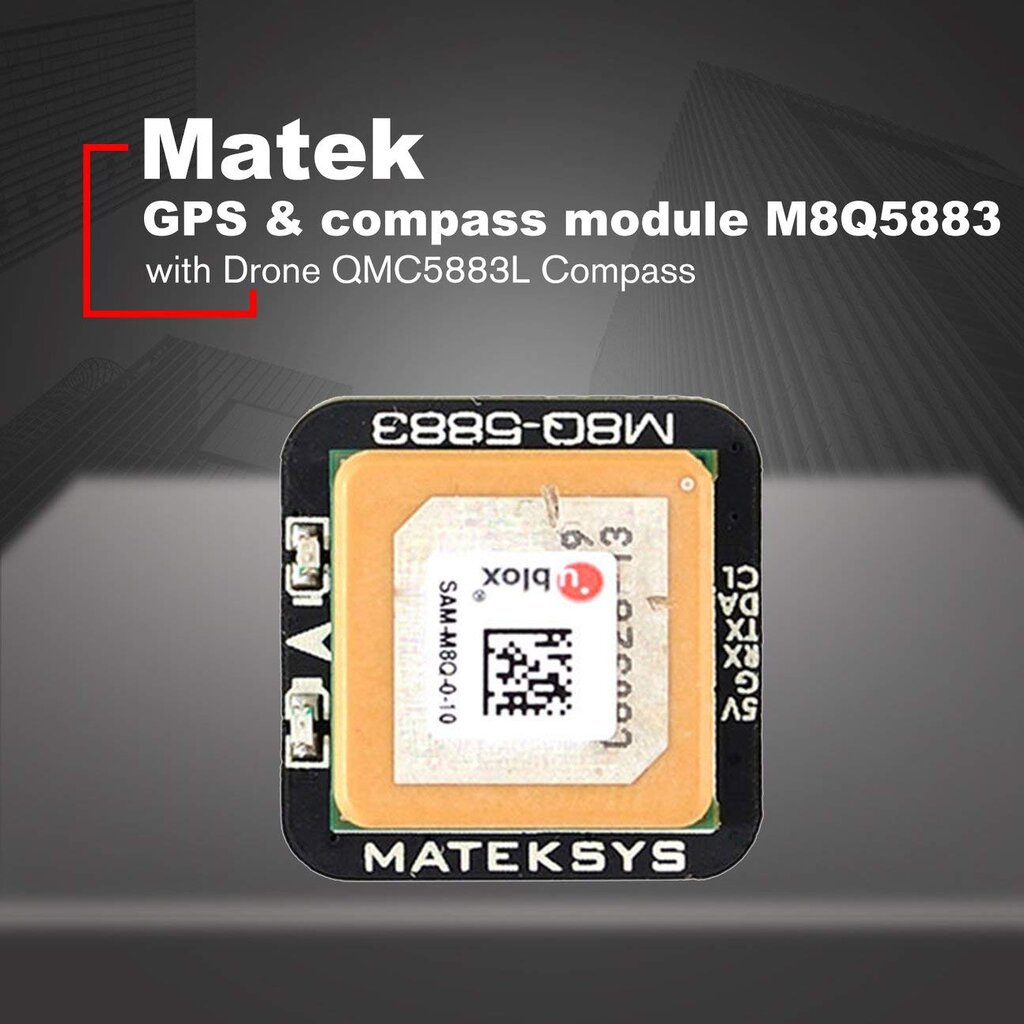 ภาพหน้าปกสินค้าMatek Systems M8Q-5883 SAM-M8Q GPS & QMC5883L โมดูลเข็มทิศสำหรับ RC โดรน จากร้าน fpvonly บน Shopee