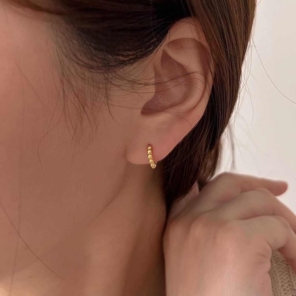 โค้ด-x8sfxj-ลด-20-a-piece-ต่างหูเงินแท้-all-silver-925-petite-dot-one-touch-earrings