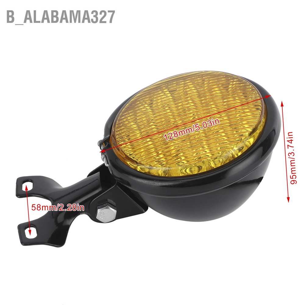 alabama327-ไฟหน้า-led-สูง-ต่ํา-เลนส์สีเหลือง-กันน้ํา-สําหรับรถจักรยานยนต์-12v