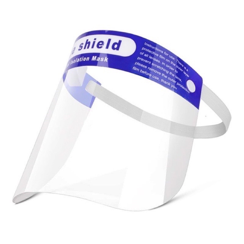 ภาพสินค้าFace Shield เฟสชิว หน้ากากพลาสติกใสอย่างดี ป้องกันฝอยละออง จากร้าน sanooker.play บน Shopee ภาพที่ 3