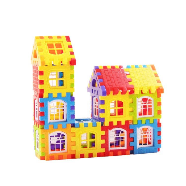 happy-house-บล็อก-block-ตัวต่อ-จิ๊กซอว์-ตัวต่อสร้างบ้าน-ของเล่นเด็ก-ของเล่นเสริมพัฒนาการ-ไม่มีกล่อง-พร้อมส่ง