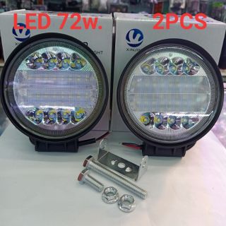 LED 72W 12v -24v  LED Light bar ไฟสปอร์ตไลท์ ติดรถมอเตอร์ไซค์ รถยนต์