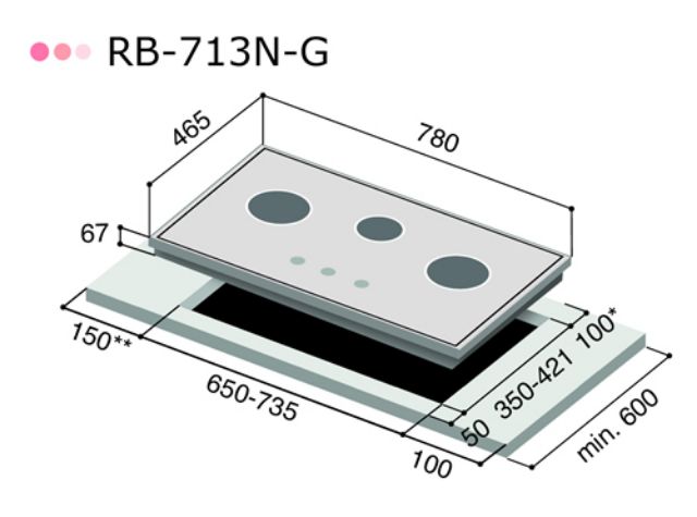 rinnai-เตาฝังหน้ากระจก-รุ่นrb-713-n-gb-3-หัวเตา