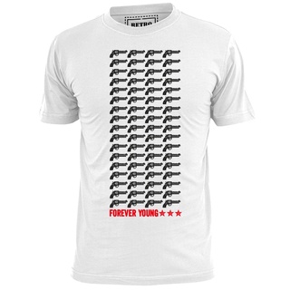 Newest Mens Style 68 Guns Alarm Daily Customized Printed Cotton Tee