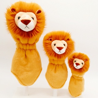 [WICO&Golf]Golf  Club Cover Wild  Animal Stuffed Lion Set /ไม้หัวกอล์ฟคลับชุดป้องกัน/Animal  Lion golf Head cover