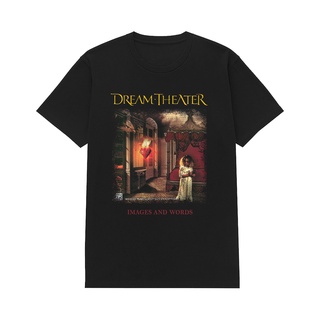 เสื้อยืดผ้าฝ้ายเสื้อยืด พิมพ์ลายวงร็อคเกอร์สตาร์ Dream Theater Images And Words สําหรับผู้ชายL XL  XXL 3XL