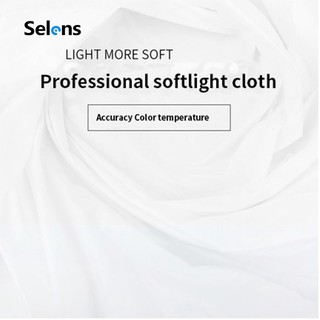 สินค้า Selens ภาพพื้นหลัง ผ้าไนล่อนสีขาว 1x1.7 เมตร สําหรับถ่ายภาพ ถ่ายวิดีโอ