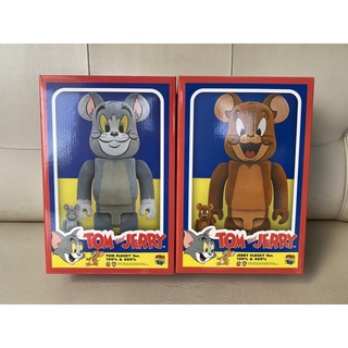 bearbrick tom &amp; jerry flocky 400/100%