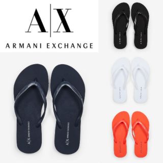 ของแท้....ARMANI EXCHANGE Flip Flop PVC+EVA Infradito รองเท้าแตะ LUXURY พื้น EVAกันลื่น ของแท้ล้าน%