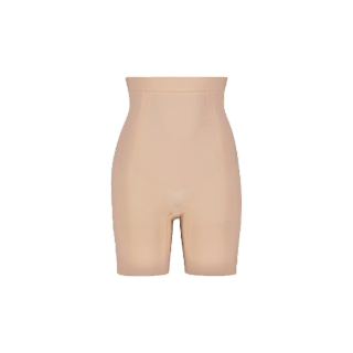 UP&UNDER : กางเกงกระชับสัดส่วน รุ่น Core Contour ทรง High Waist Shorts สี Nude สเตรัดหน้าท้อง เอวสูง เก็บพุง เก็บต้นขา