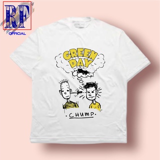 เสื้อยืดโอเวอร์ไซส์เสื้อยืด พิมพ์ลาย Greenday CHUMP สไตล์พังก์ วินเทจS-3XL