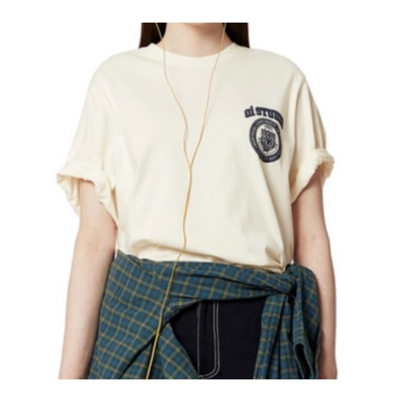 aland-เสื้อยืด-unisex-5252-by-oioi-small-arch-logo-t-shirt