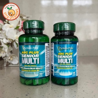 ภาพขนาดย่อของภาพหน้าปกสินค้าPuritan's Pride ABC Plus Senior Multivitamin Multi-Mineral Formula with Zinc / 60,120,240 Caplets จากร้าน vita.vitamins บน Shopee ภาพที่ 4