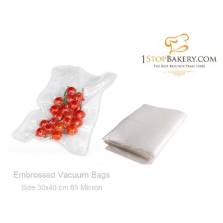 Italian Vacuum Bag 30x40 cm 85 Micron ITALIAN Embrossed 100s / ถุงซีลสูญญากาศ ผิวไม่เรียบ