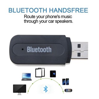 2019 3.5mm USB Bluetooth Car Kit AUX เครื่องเสียงรถยนต์ A2DP สเตอริโออะแดปเตอร์สำหรับ Android/ IOS โทรศัพท์มือถือ