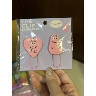 พร้อมส่ง Diecut Clip Barbapapa คลิปหนีบกระดาษ ลิขสิทธิ์แท้จากญี่ปุ่น