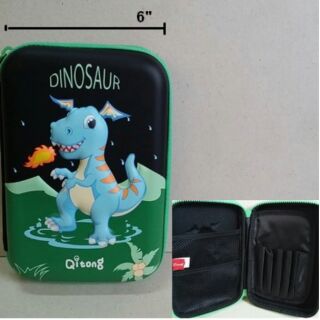 กล่องดินสอ EVA Smiggle 3D ลายด้านหน้านูนขึ้นมาค่ะ ลาย Dinosour ไดโนเสาร์ ขนาด 6x8x1.5 นิ้ว