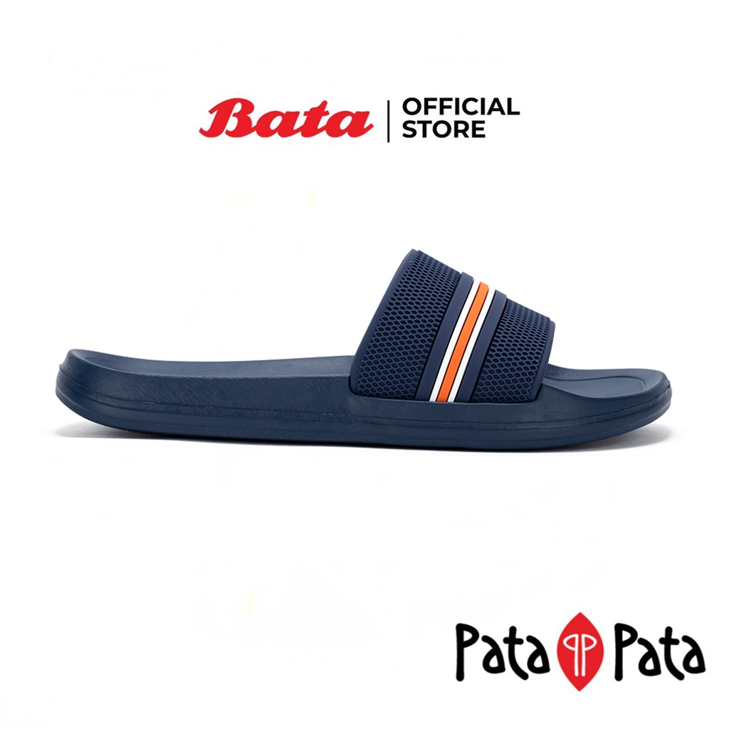 bata-บาจา-ยี่ห้อ-patapata-รองเท้าแตะแบบสวมแฟชั่น-ใส่ง่าย-น้ำหนักเบา-ไม่ลื่น-ลุยน้ำได้-รุ่น-guddy-สีน้ำเงินเข้ม-8619135