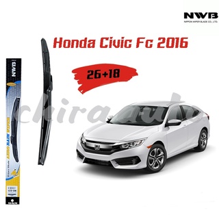ใบปัดน้ำฝน Honda Civic Fc 2016- ยี่ห้อ NWB Chiraauto