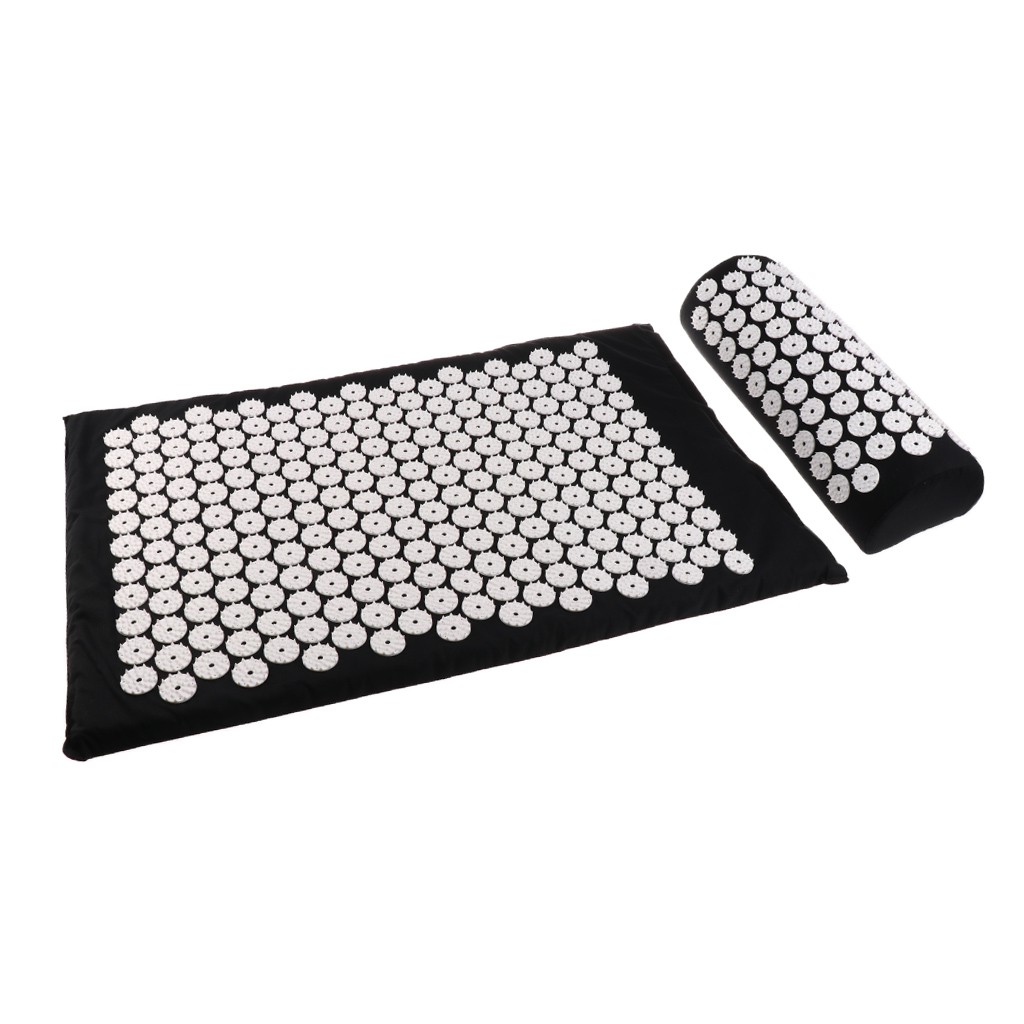 spiky-acupressure-pillow-mat-set-acupuncture-massage-cushion-pad-kit-black