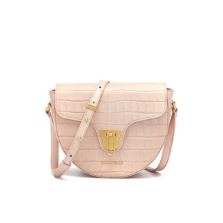 Coccinelle รุ่น Beat Croco Shiny Soft 150301 กระเป๋าสะพายผู้หญิง สี NEW PINK ขนาด 21X18X5 cm