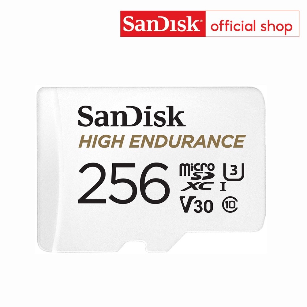 ภาพหน้าปกสินค้าSanDisk High Endurance microSD 256GB (SDSQQNR-256G-GN6IA) สำหรับกล้องวงจรปิด ความเร็วสูงสุดอ่าน 100 MB/s เขียน 40 MB/s