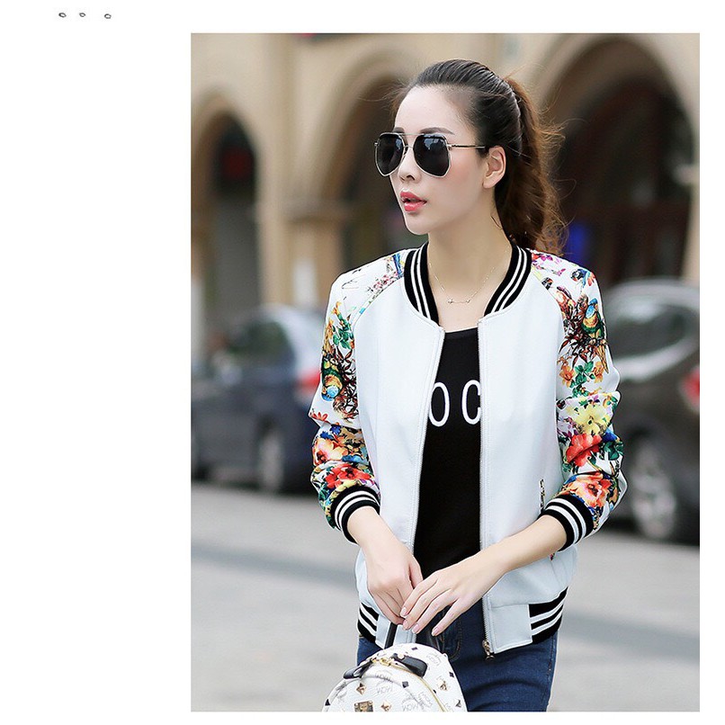เสื้อแขนยาว-แจ็คเก็ตแขนยาว-แฟชั่นของผู้หญิง-เครื่องแบบเบสบอลสบาย-ๆ