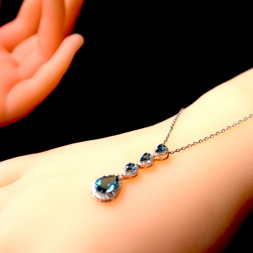 จี้พลอย-ลอนดอนบลูโทปาซ-พร้อมสร้อย-เงิน-92-5-ชุบโรเดียม-pendent-london-blue-topaz-silver-92-5-rhodium-plating