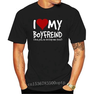 ขายดี!ขายดี เสื้อยืด พิมพ์ลาย I Love My friend Yes He Buy Me friend Funny Birthday Uni Gift Humour Mens Great Gift Tee B