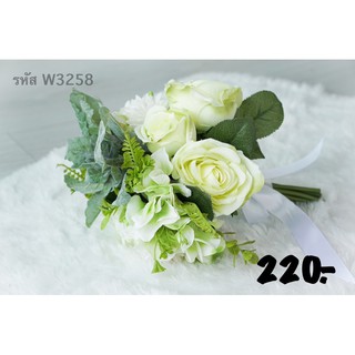 ช่อดอกไม้เจ้าสาว ช่อดอกไม้ถ่ายพรี แต่งงาน (รหัส W3258)