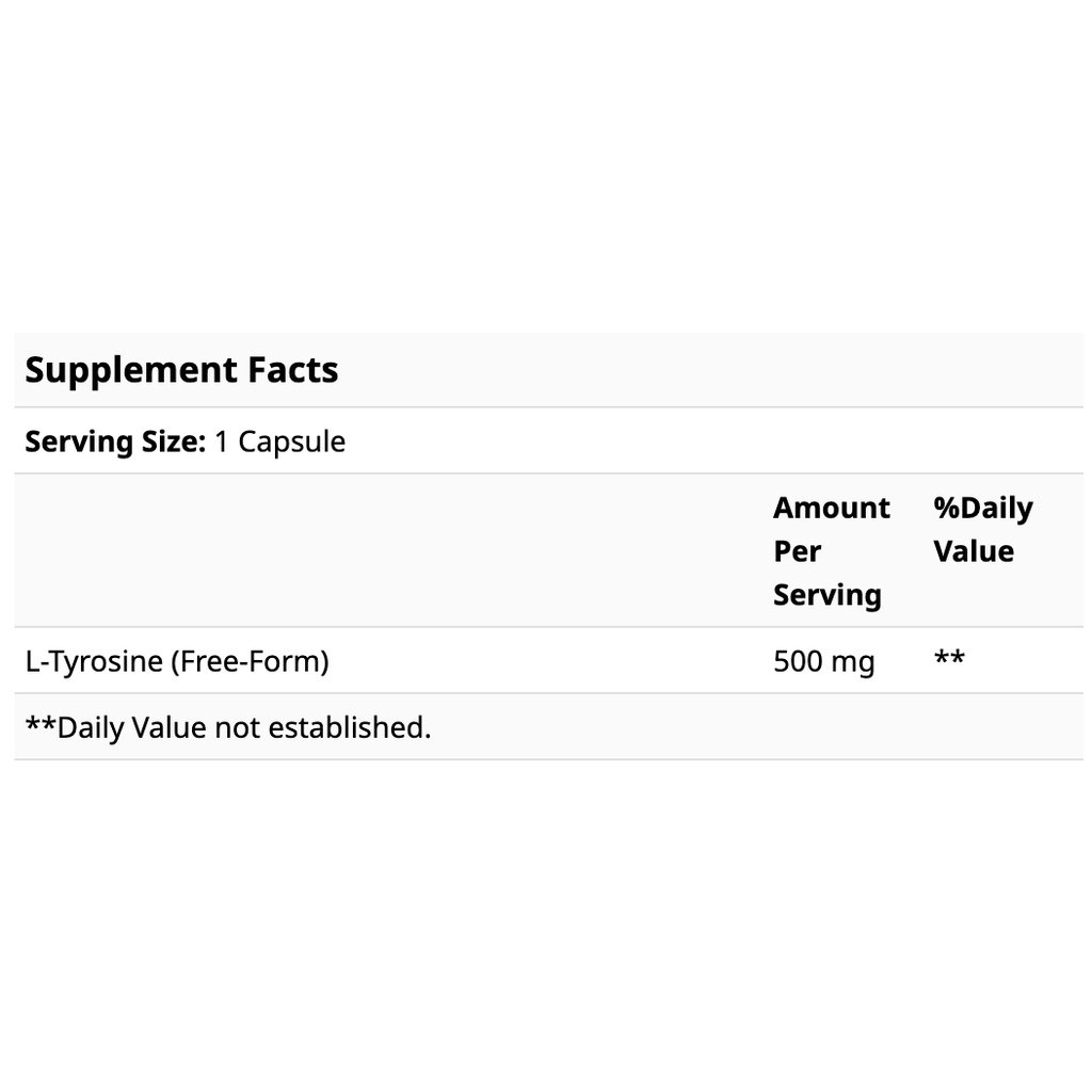 ภาพสินค้าNow Foods, L-Tyrosine 500 mg 120 Capsules จากร้าน vitaminsale บน Shopee ภาพที่ 2