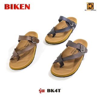 รองเท้าแตะแบบ BIKEN BK4Tรองเท้าแบบมีสายหนัง แบบหูหนีบไขว้ ปรับสายได้ ใส่ได้ทั้งชายหญิง รองเท้าแฟชั่นใหม่ สวยๆ Size 35-40