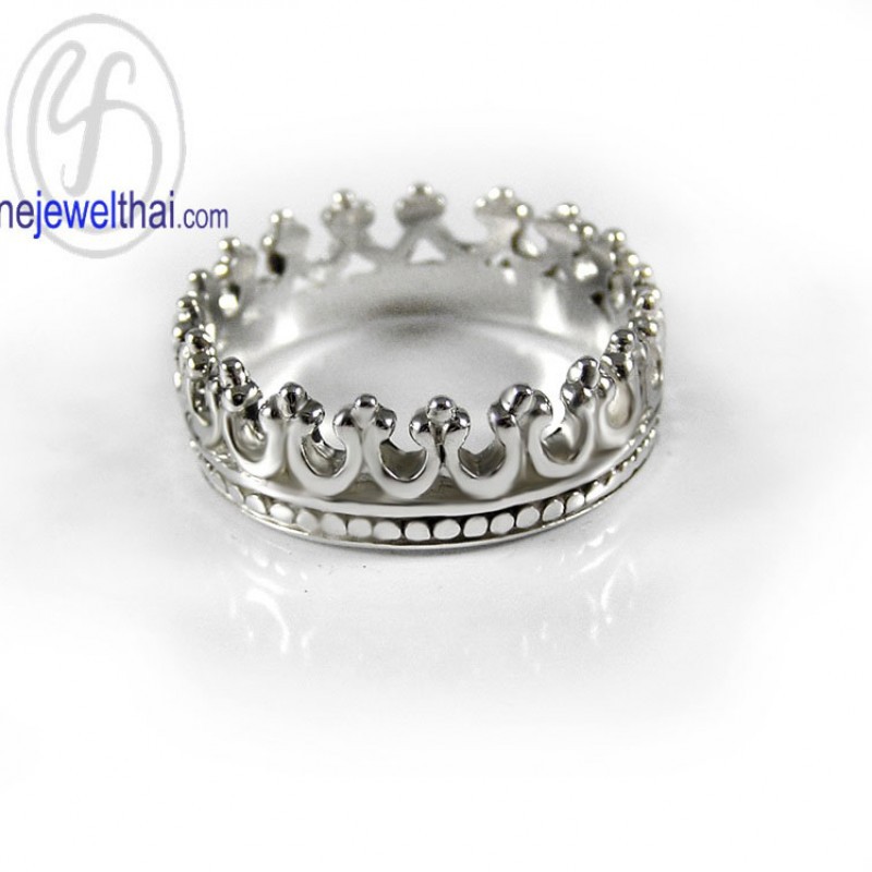 finejewelthai-แหวนมงกุฎ-มงกุฎ-แหวนเงินแท้-crown-silver-ring-r127000