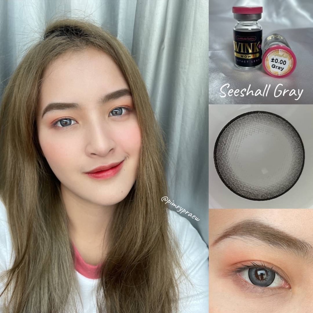 คอนแทคเลนส์-seeshell-chestnut-gray-wink-pitchylens-ขนาดบิ๊กอาย