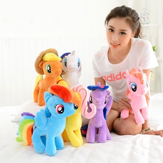 ตุ๊กตาโพนี่ตุ๊กตาม้าโพนี่ยูนิคอร์นLittle Pony New Rainbow Plush Soft ChildrenS Girl Toy Unicorn Decorative PillowCotton