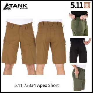 5.11 73334 Apex Short กางเกงขาสั้นสไตล์แทคติคอล 10 กระเป๋า ผ้ายืดหยุ่นเคลือบเทฟลอน กันละอองน้ำได้ โดย Tankstore