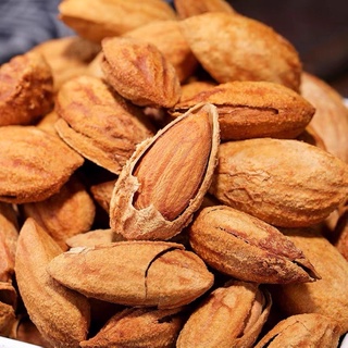 อัลมอนด์ ถั่ว อัลมอนด์อบเนย (มีเปลือก) อัลมอนด์เกรดA (Almond) 500g