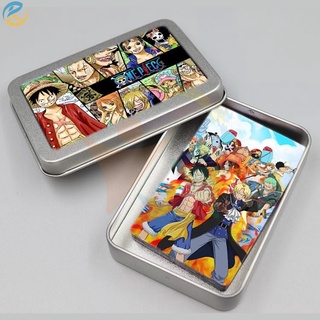 สินค้า เตรียมจัดส่ง🎉การ์ดอนิเมะ One Piece Luffy การ์ดกล่องเหล็ก 30 ชิ้น PVC Collection การ์ดโปร่งแสง🎉