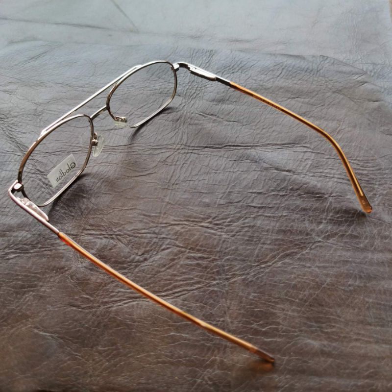 แว่นวินเทจ-กรอบแว่นสายตา-กรอบแว่นตา-ชินตา-รุ่น-mini-ฺbar-ทรงวินเทจเล็ก-มีบาร์-กรอบสีทอง-เลนส์ใส-รองรับการนำไปตัดเลนส์