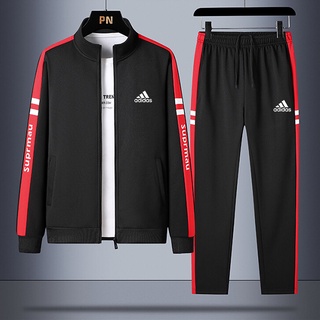 Adidas ใหม่ เสื้อกันหนาว เสื้อคาร์ดิแกน และกางเกง ทรงหลวม ยืดหยุ่น คุณภาพสูง สําหรับผู้ชาย 2022