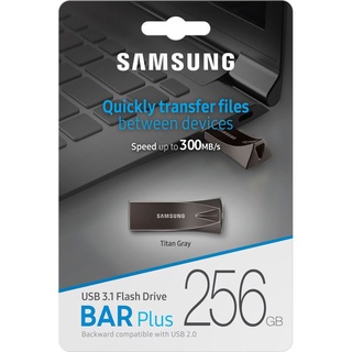 Samsung 256GB USB 3.1 Gen 1 BAR Plus Flash Drive (Black) - Max. Read Speed: 300MB/s