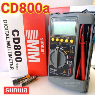 SUNWA CD-800a Digital Multimeter มัลติมิเตอร์ มิเตอร์วัดไฟ ดิจิตอลมัลติมิเตอร์ มิเตอรดิจิตอล เครื่องมือวัดไฟดิจิตอล