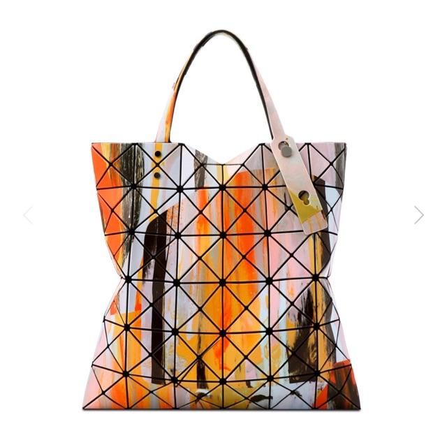 Bao Bao Issey Miyake Gravity Paint Tote Pink Mix