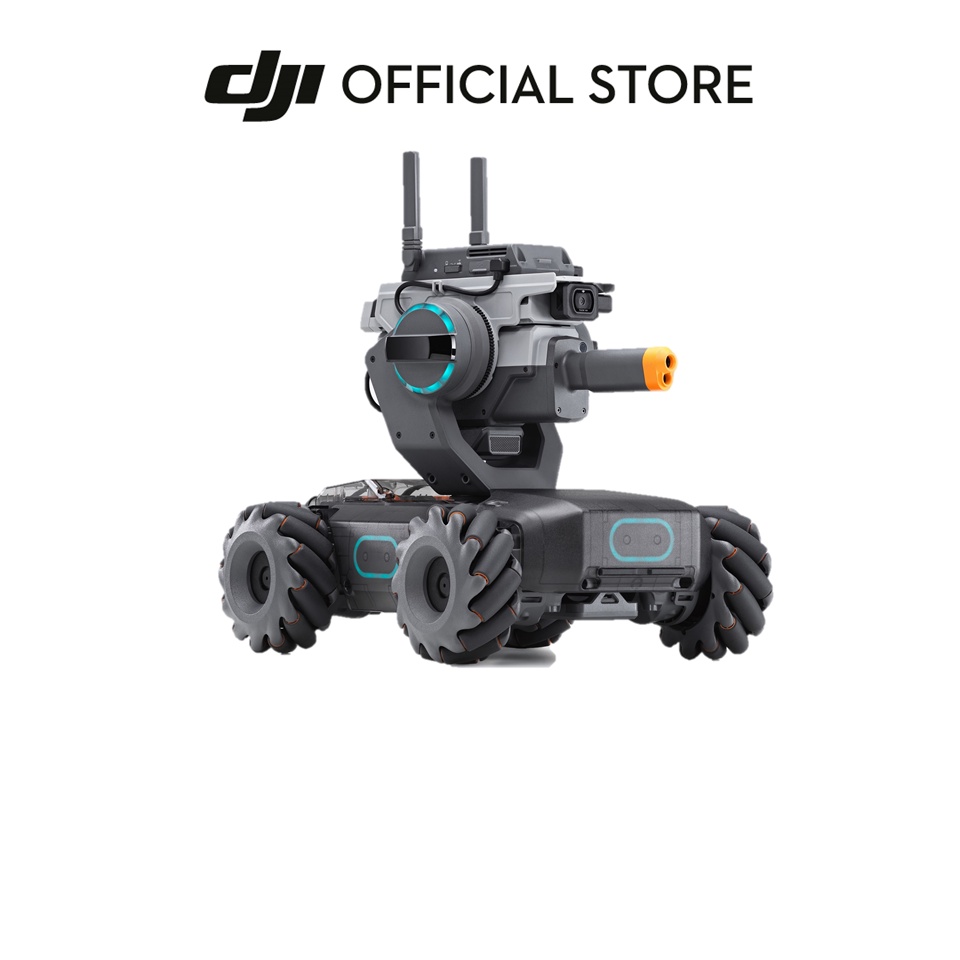 dji-robomaster-s1-หุ่นยนต์รถถัง-ติดกล้อง-สามารถเขียนโปรแกรมคำสั่ง-มีเซนเซอร์ป้องกันสิ่งกีดขวาง
