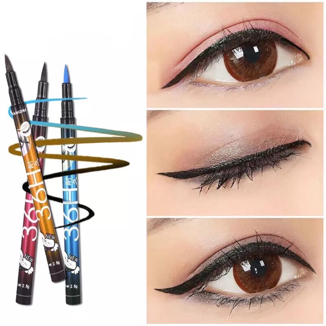 พร้อมส่ง-black-36h-waterproof-eyeliner-pencil-sweat-proof-long-lasting-liquid-eye-liner-pen-pencil-make-up-tool