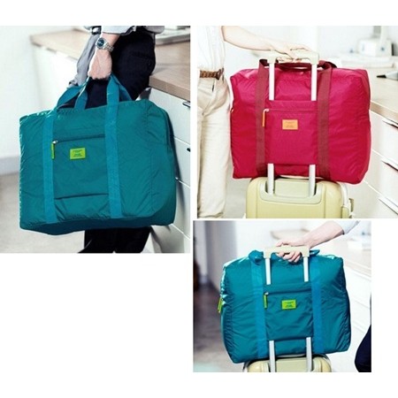 โล๊ะจากราคา139เหลือ79กระเป๋าเสริมเดินทางพับได้-สีล้วน-มี-5-สี