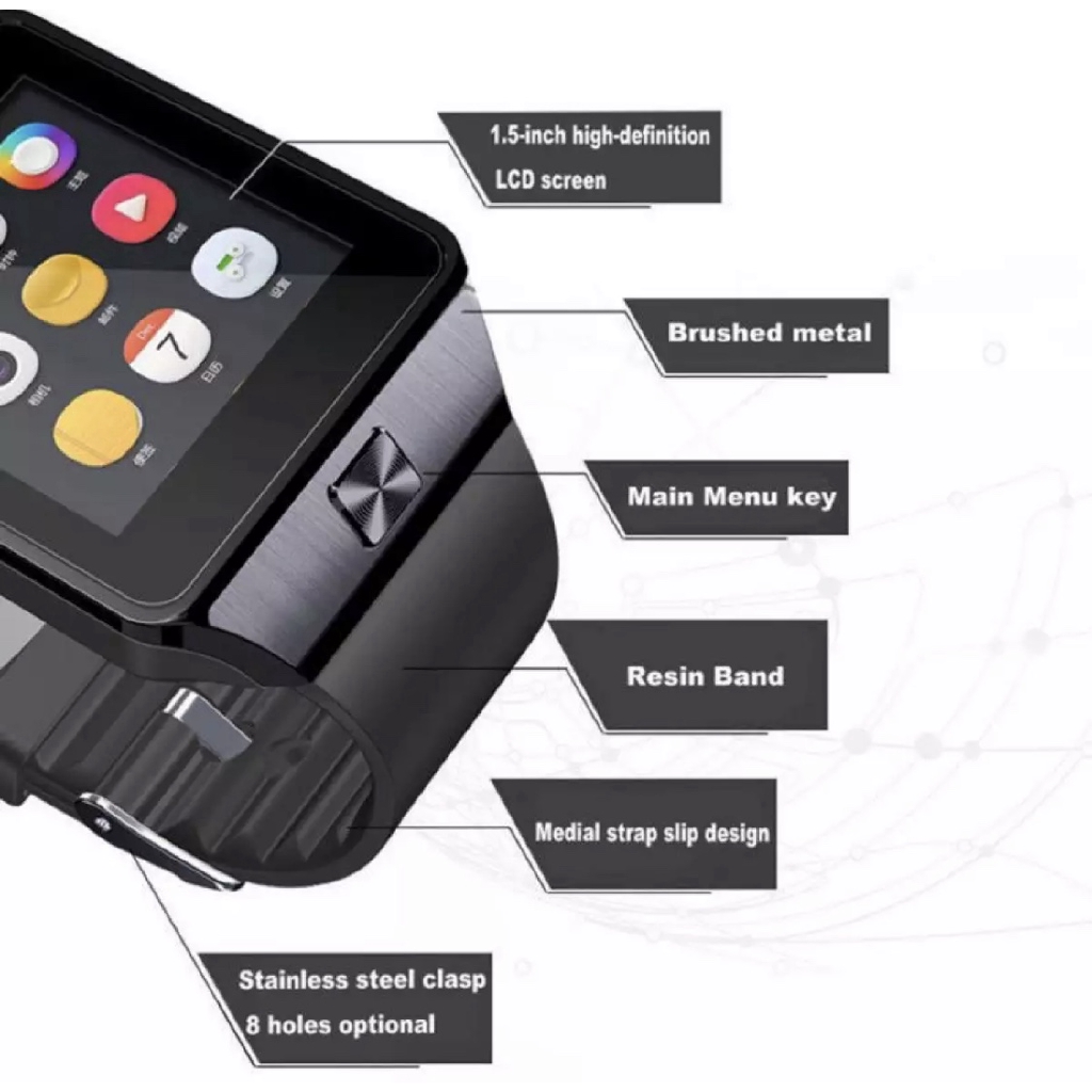 DZ09 สามารถใช้งานได้ทั้งใน Android และ iOS Smart Watch รุ่น DZ09 นาฬิกา ...